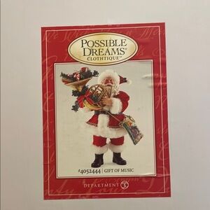 Possible Dreams Clothique Santa Figurine